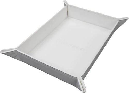 UP16333 Vivid Magnetic Foldable Dice Tray: White published by Ultra Pro