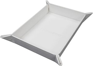 UP16333 Vivid Magnetic Foldable Dice Tray: White published by Ultra Pro