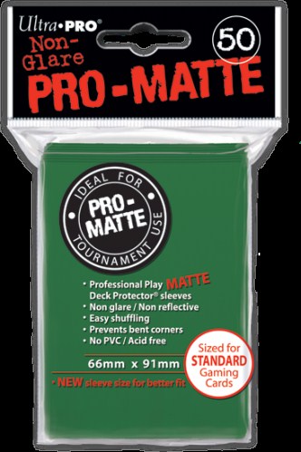 UP82652S Ultra Pro - Deck Protector ProMatte Green published by Ultra Pro