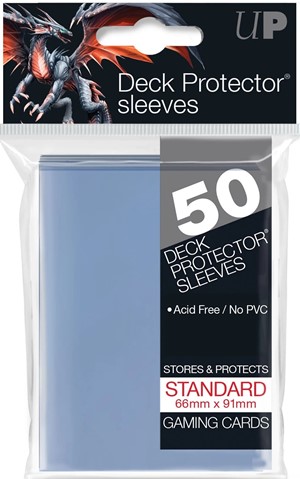 2!UP82667S 50 x Clear Standard Card Sleeves 66mm x 91mm (Ultra Pro) published by Ultra Pro