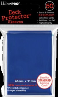 UP82670S 50 x Blue Standard Card Sleeves 66mm x 91mm (Ultra Pro) published by Ultra Pro