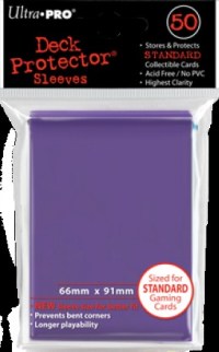 2!UP82676S 50 x Purple Standard Card Sleeves 66mm x 91mm (Ultra Pro) published by Ultra Pro