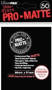 UP82728S Ultra Pro - Deck Protector ProMatte Black published by Ultra Pro
