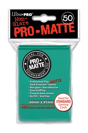 UP84151S Ultra Pro - Deck Protector ProMatte Aqua published by Ultra Pro