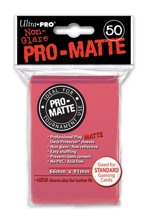 UP84506S Ultra Pro - Deck Protector ProMatte Fuchsia published by Ultra Pro
