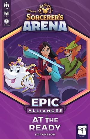 2!USOATR Disney's Sorcerers Arena Board Game: At The Ready Expansion published by USAOpoly