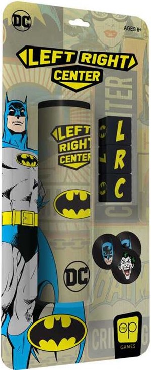 USOLR010103 Left Right Center Dice Game: Batman Edition published by USAOpoly