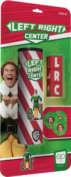 USOLR010595 Left Right Center Dice Game: Elf Edition published by USAOpoly
