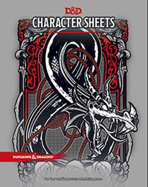 WTCC3686 Dungeons And Dragons RPG: 5th Edition Character Sheets published by Wizards of the Coast