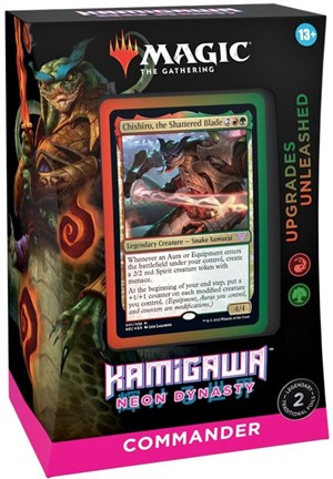 WTCC9201S2 MTG Kamigawa Neon Dynasty Upgrades Unleashed Commander Deck published by Wizards of the Coast