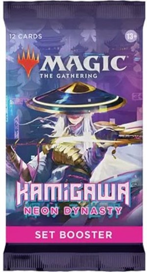 WTCC9203S MTG Kamigawa Neon Dynasty Set Booster Pack published by Wizards of the Coast