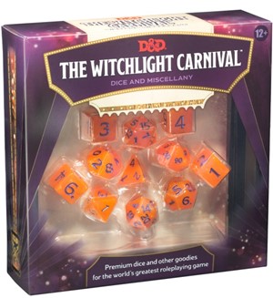 2!WTCC9282 Dungeons And Dragons RPG: Witchlight Carnival Dice Set published by Wizards of the Coast