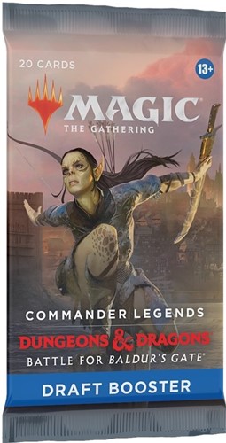 WTCD1003S MTG Commander Legends Baldur's Gate Draft Booster Pack published by Wizards of the Coast