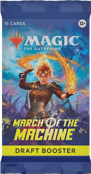 WTCD1787S MTG March Of The Machine Draft Booster Pack published by Wizards of the Coast