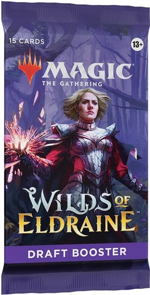 2!WTCD2465S MTG Wilds Of Eldraine Draft Booster Pack published by Wizards of the Coast