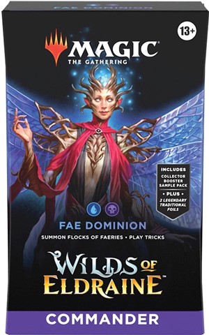 2!WTCD2470S1 MTG Wilds Of Eldraine Fae Dominion Commander Deck published by Wizards of the Coast