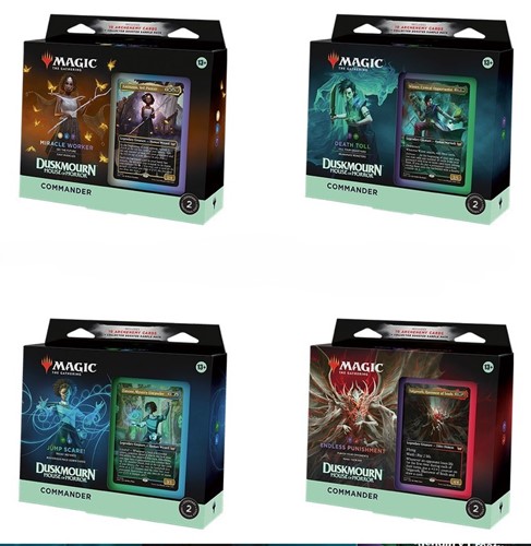 WTCD3447 MTG Duskmourn Commander Deck Display published by Wizards of the Coast