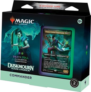 2!WTCD3447S1 MTG Duskmourn Commander Death Toll Deck published by Wizards of the Coast