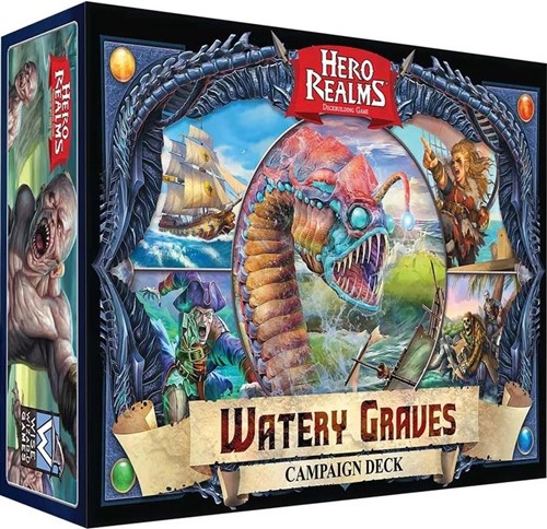 WWGHR532D Hero Realms Card Game: Watery Graves published by Wise Wizard Games