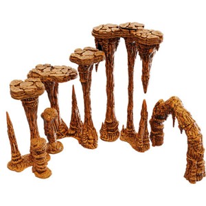 WZK16547 WarLock Tiles System: Stalactites And Stalagmites Expansion published by WizKids Games