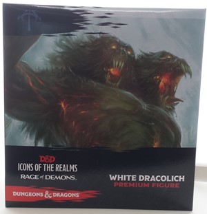 WZK72068 Dungeons And Dragons: Rage Of Demons White Dracolich Premium Figure published by WizKids Games