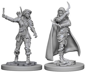 WZK72603S Pathfinder Deep Cuts Unpainted Miniatures: Human Female Rogue published by WizKids Games