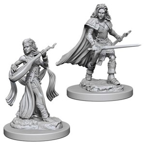WZK72610S Pathfinder Deep Cuts Unpainted Miniatures: Human Female Bard published by WizKids Games