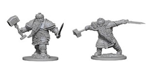 WZK72616S Dungeons And Dragons Nolzur's Marvelous Unpainted Minis: Dwarf Male Fighter published by WizKids Games