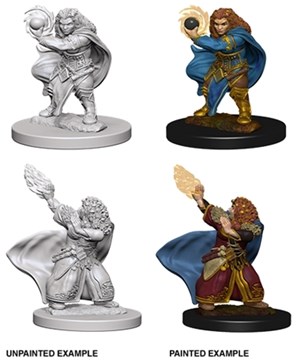 WZK72621S Dungeons And Dragons Nolzur's Marvelous Unpainted Minis: Dwarf Female Wizard published by WizKids Games