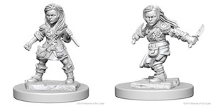 WZK72627S Dungeons And Dragons Nolzur's Marvelous Unpainted Minis: Halfling Female Rogue published by WizKids Games