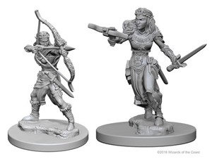 WZK72638S Dungeons And Dragons Nolzur's Marvelous Unpainted Minis: Elf Female Ranger published by WizKids Games