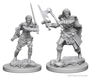 WZK72644S Dungeons And Dragons Nolzur's Marvelous Unpainted Minis: Human Female Barbarian published by WizKids Games