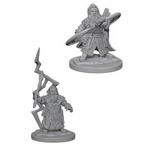 WZK73188S Pathfinder Deep Cuts Unpainted Miniatures: Dwarf Male Sorcerer published by WizKids Games