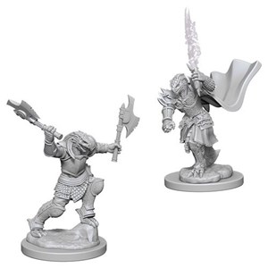 WZK73199S Dungeons And Dragons Nolzur's Marvelous Unpainted Minis: Dragonborn Female Fighter published by WizKids Games