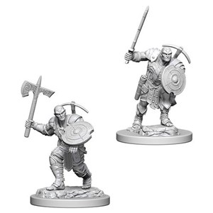 WZK73203S Dungeons And Dragons Nolzur's Marvelous Unpainted Minis: Earth Genasi Male Fighter published by WizKids Games