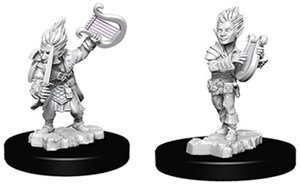 WZK73344S Pathfinder Deep Cuts Unpainted Miniatures: Gnome Male Bard published by WizKids Games