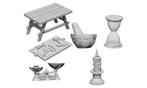 WZK73369S Pathfinder Deep Cuts Unpainted Miniatures: Workbench And Tools published by WizKids Games