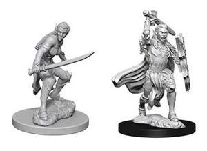 WZK73385S Dungeons And Dragons Nolzur's Marvelous Unpainted Minis: Elf Female Fighter published by WizKids Games