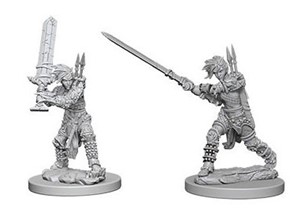 WZK73414S Pathfinder Deep Cuts Unpainted Miniatures: Human Female Barbarian published by WizKids Games