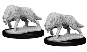 WZK73553S Pathfinder Deep Cuts Unpainted Miniatures: Timber Wolves published by WizKids Games