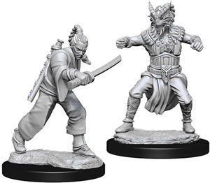 WZK73670S Dungeons And Dragons Nolzur's Marvelous Unpainted Minis: Human Male Monk published by WizKids Games