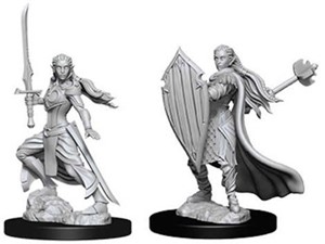 WZK73706S Dungeons And Dragons Nolzur's Marvelous Unpainted Minis: Elf Female Paladin published by WizKids Games