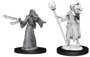WZK73709S Dungeons And Dragons Nolzur's Marvelous Unpainted Minis: Elf Male Wizard 2 published by WizKids Games
