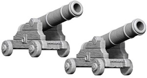 WZK73730S Pathfinder Deep Cuts Unpainted Miniatures: Cannons published by WizKids Games