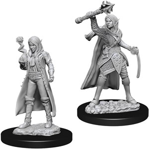 WZK73835S Dungeons And Dragons Nolzur's Marvelous Unpainted Minis: Elf Female Cleric published by WizKids Games