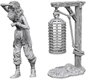 WZK73874S Pathfinder Deep Cuts Unpainted Miniatures: Hanging Cage published by WizKids Games