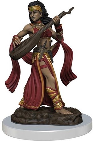 WZK77518S Pathfinder Deep Cuts Painted Miniatures: Female Human Bard published by WizKids Games