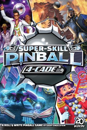 WZK87520 Super-Skill Pinball: 4-Cade Board Game published by WizKids Games