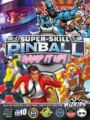WZK87533 Super-Skill Pinball: Ramp It Up Board Game published by WizKids Games