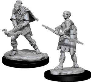 WZK90010S Dungeons And Dragons Nolzur's Marvelous Unpainted Minis: Human Female Ranger 2 published by WizKids Games